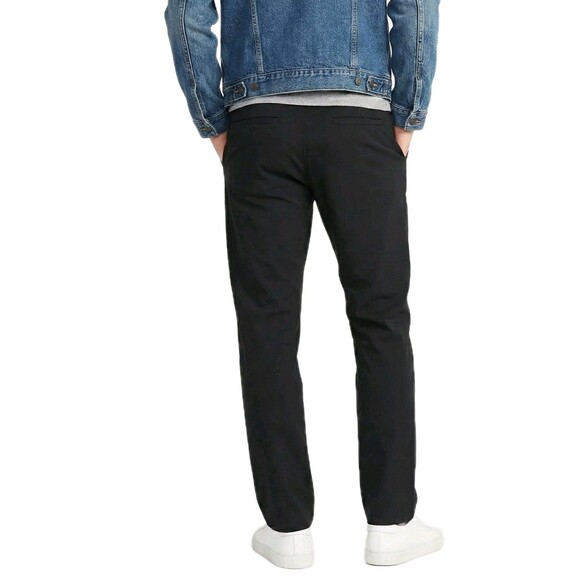 Weatherproof 2-pk Men's Straight Stretch Tech Pant 34x30 Flex Waist Black & Gray - Picture 4 of 16